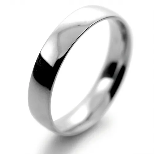 Court Light 4mm Palladium Wedding Bands